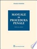 Manuale di procedura penale