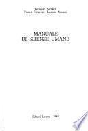 Manuale di scienze umane