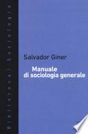 Manuale di sociologia generale
