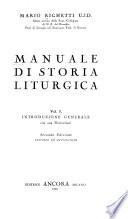 Manuale di storia liturgica