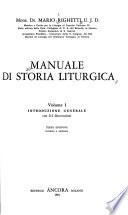 Manuale di storia liturgica: Introduzione generale