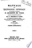 Manuale di tecnologia generale del direttore e professore Giuseppe De Volpi