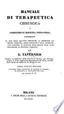 Manuale di terapeutica chirurgica o compendio di medicina operatoria