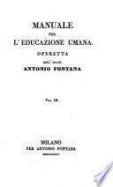 Manuale per l'educazione umana