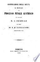 Manuale sul processo penale generale austriaco
