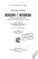*Manuale tecnico di microscopia e batteriologia applicate alla vigilanza igienico-sanitaria