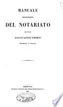 Manuale teorico-pratico del notariato