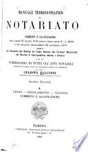 Manuale teorico-pratico del notariato