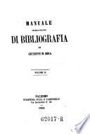 Manuale teorico-pratico di bibliografia