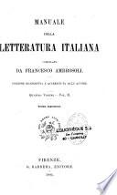 Manuela della letteratura italiana