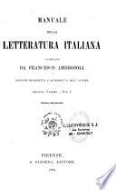 Manuela della letteratura italiana