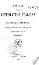 Manuela della letteratura italiana