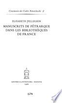 Manuscrits de Pétrarque dans les bibliothèques de France
