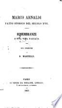 Marco Arnaldi fatto storico del secolo XVII