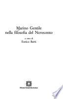 Marino Gentile nella filosofia del Novecento