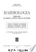 Marmologia, dizionario di marmi e graniti italiani ed esteri