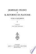 Marsilio Ficino e il ritorno di Platone