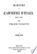 Martiri e carnefici d'Italia del 1831