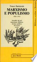 Marxismo E Populismo: 1861-1921