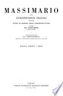 Massimario della Giurisprudenza italiana