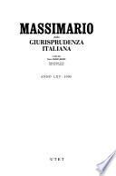 Massimario della Giurisprudenza italiana
