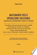 Massimario delle operazioni societarie