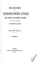 Massime di giurisprudenza civile della Corte di cassazione di Napoli ...