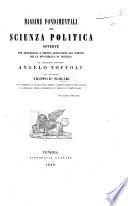Massime fondamentali di scienza politica offerte per necessaria e pronta istruzione del popolo della repubblica di Venezia