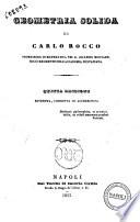 Matematiche pure ad uso degli studj generali di Carlo Rocco