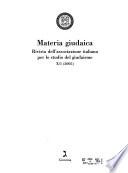Materia giudaica