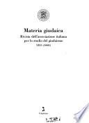 Materia giudaica