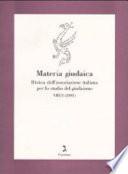 Materia giudaica. Rivista dell'Associazione italiana per lo studio del giudaismo (2003)