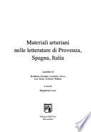 Materiali arturiani nelle letterature di Provenza, Spagna, Italia