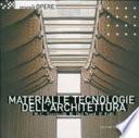 Materiali e tecnologie dell'architettura