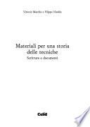 Materiali per una storia delle tecniche