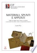Materiali, Spunti e Appunti