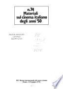 Materiali sul cinema italiano degli anni '50