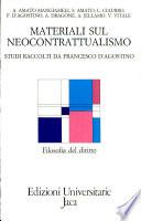 Materiali sul neocontrattualismo