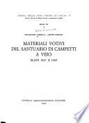 Materiali votivi del santuario di Campetti a Veio