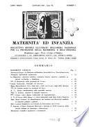 Maternità e infanzia bollettino mensile illustrato dell'Opera nazionale per la protezione della maternità e dell'infanzia