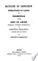 Matilde di Arnstein domatrice di leoni in Palestina ovvero: odio ed amore (etc.)