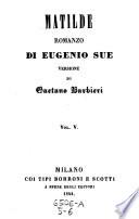 Matilde. Romanzo. Versio di Gaetano Barbieri