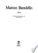 Matteo Bandello: Rime