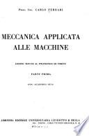 Meccanica applicata alle macchine