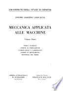 Meccanica applicata alle macchine