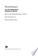 Mededelingen van het Nederlands Historisch Instituut te Rome