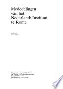 Mededelingen van het Nederlands Instituut te Rome