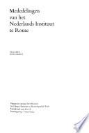 Mededelingen van het Nederlands Instituut te Rome