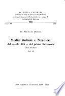 Medici italiani e stranieri del secolo XIX e del primo Novecento
