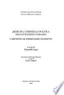 Medicina, chirurgia e politica nell'Ottocento toscano